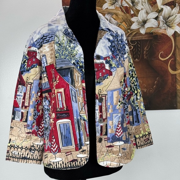 cristopher banks Jackets & Blazers - Cristopher Banks Artistic Multicolor Women's Jacket size small